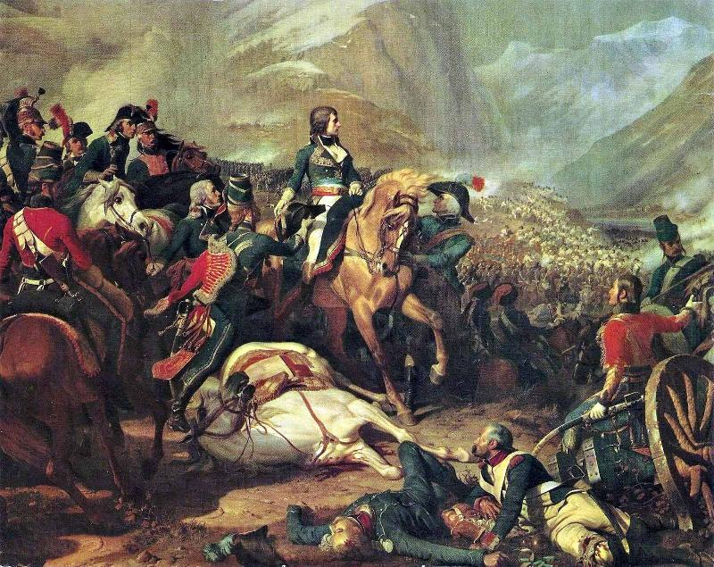 Henri Felix Emmanuel Philippoteaux Bonaparte a la bataille de Rivoli